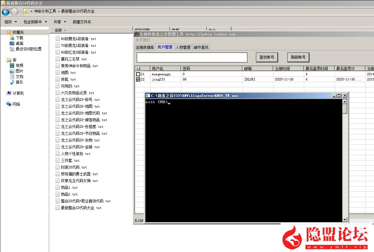 最新整理稀有经典网单【龙之谷V233怀旧防官端】VM一键单机版七职业非常稳定防官 视频教程 GM脚本命令 | 全网资源| 一网打尽 | 金点网络
