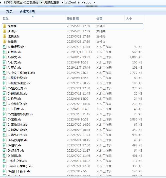 海贼王H5全套源码(前端 后端 表格) | 全网资源| 一网打尽 | 金点网络